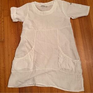 VASANA  oversight Dress Tunic 100% Linen Size PS (#2 )